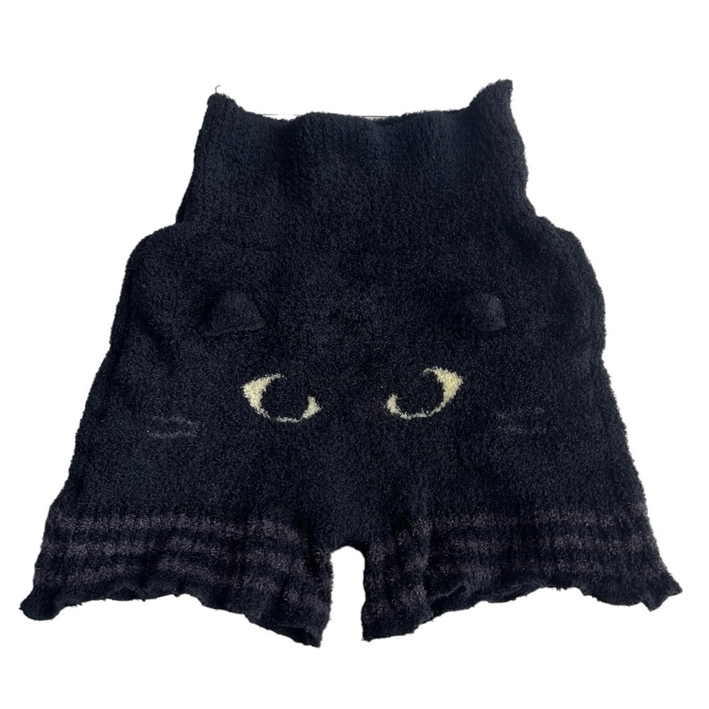 3/$$20 ❤️ Black Fluffy Cozy Cat Shorts US S